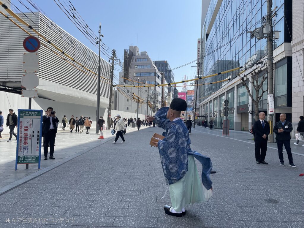 なんば駅周辺における空間再編推進事業完了における神事