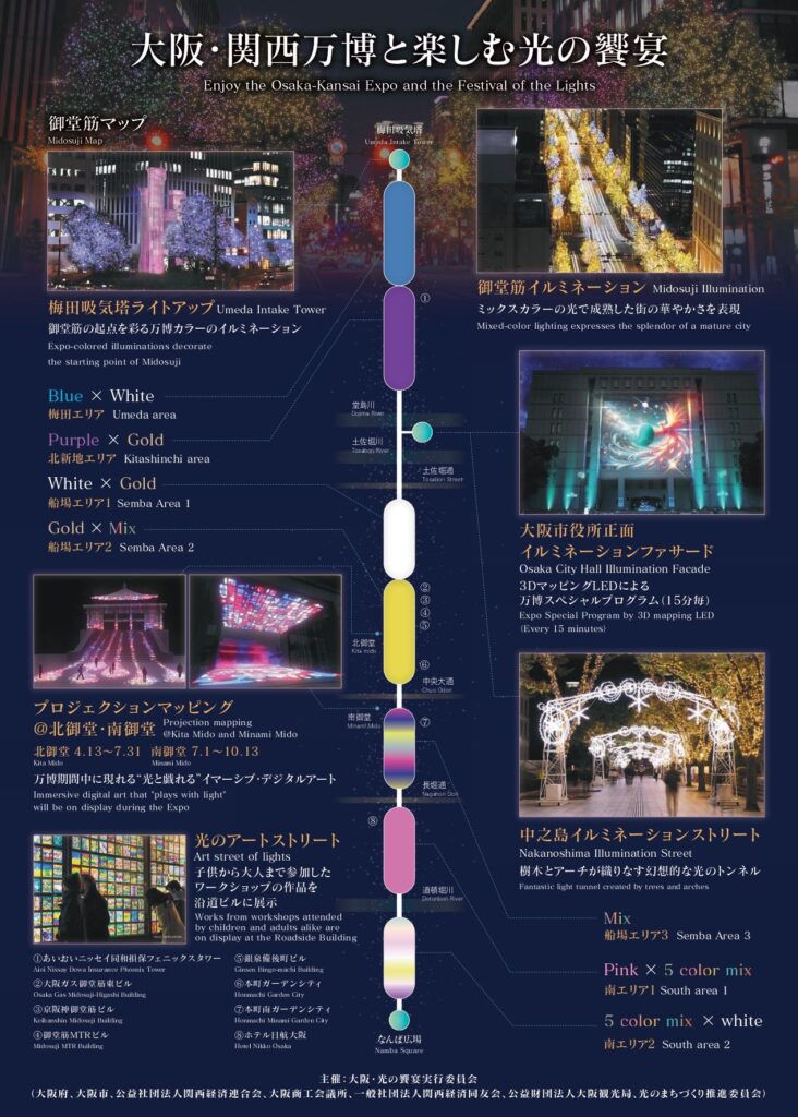 大阪光の饗宴万博特別点灯の概要説明