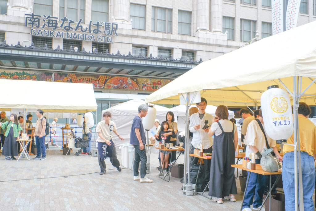 なんば広場の行われたイベントでさまざまな方が来場してくださった様子