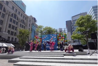 なんば広場みちフェスでのよさこいステージ